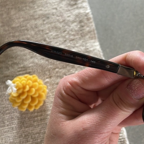 Prada Eyeglasses Tortoiseshell Rectangular Optical Frames Made in Italy - Picture 8 of 9